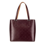 Red Louis Vuitton Monogram Mat Stockton Tote Bag
