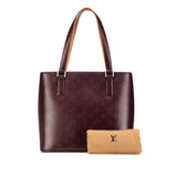 Red Louis Vuitton Monogram Mat Stockton Tote Bag
