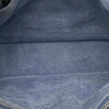 Blue Prada Glace Calf Etiquette Tote
