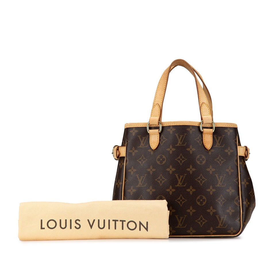 Brown Louis Vuitton Monogram Batignolles Vertical PM Handbag