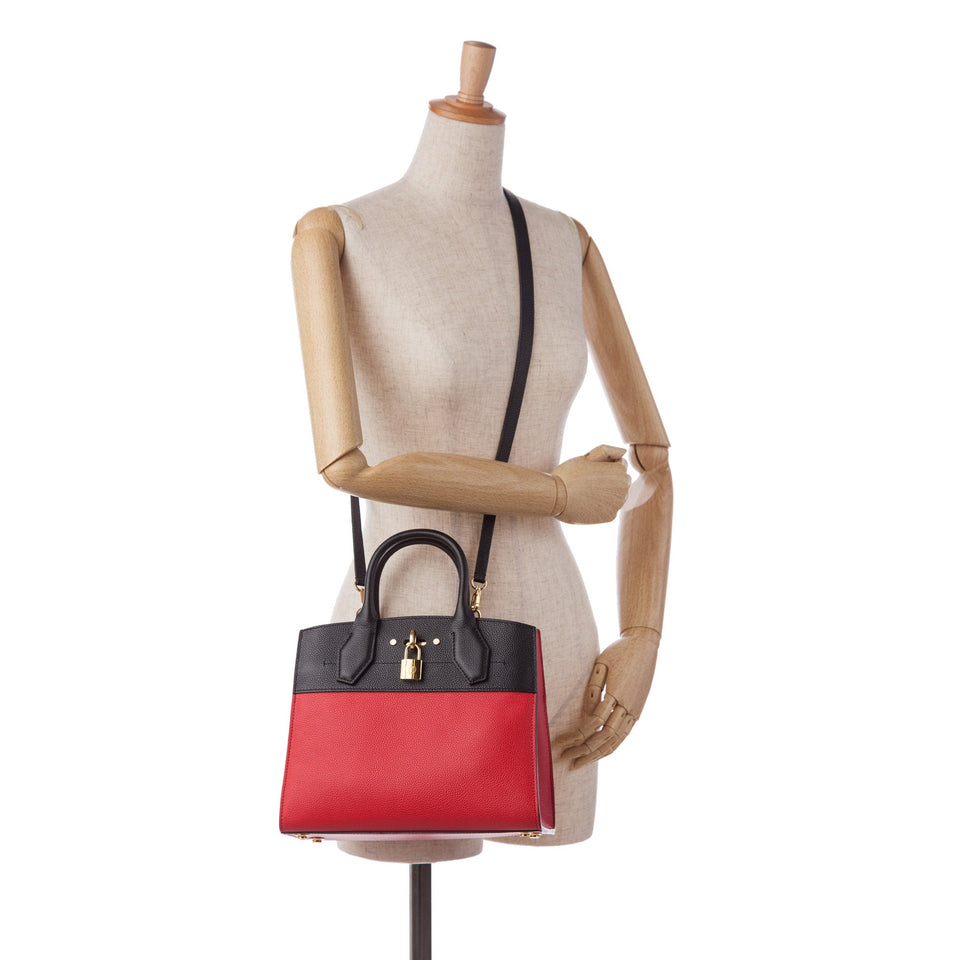 Louis Vuitton City Steamer PM Bicolor Taurillon