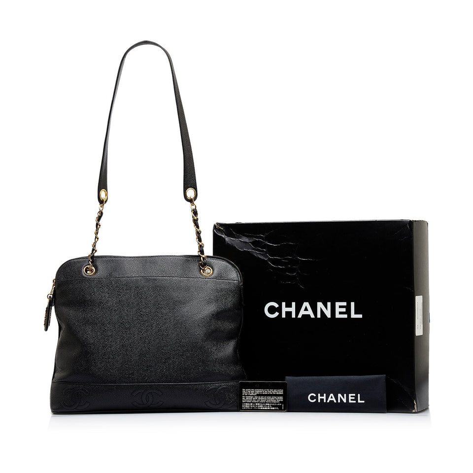 CHANEL Triple CC Caviar Shoulder Bag