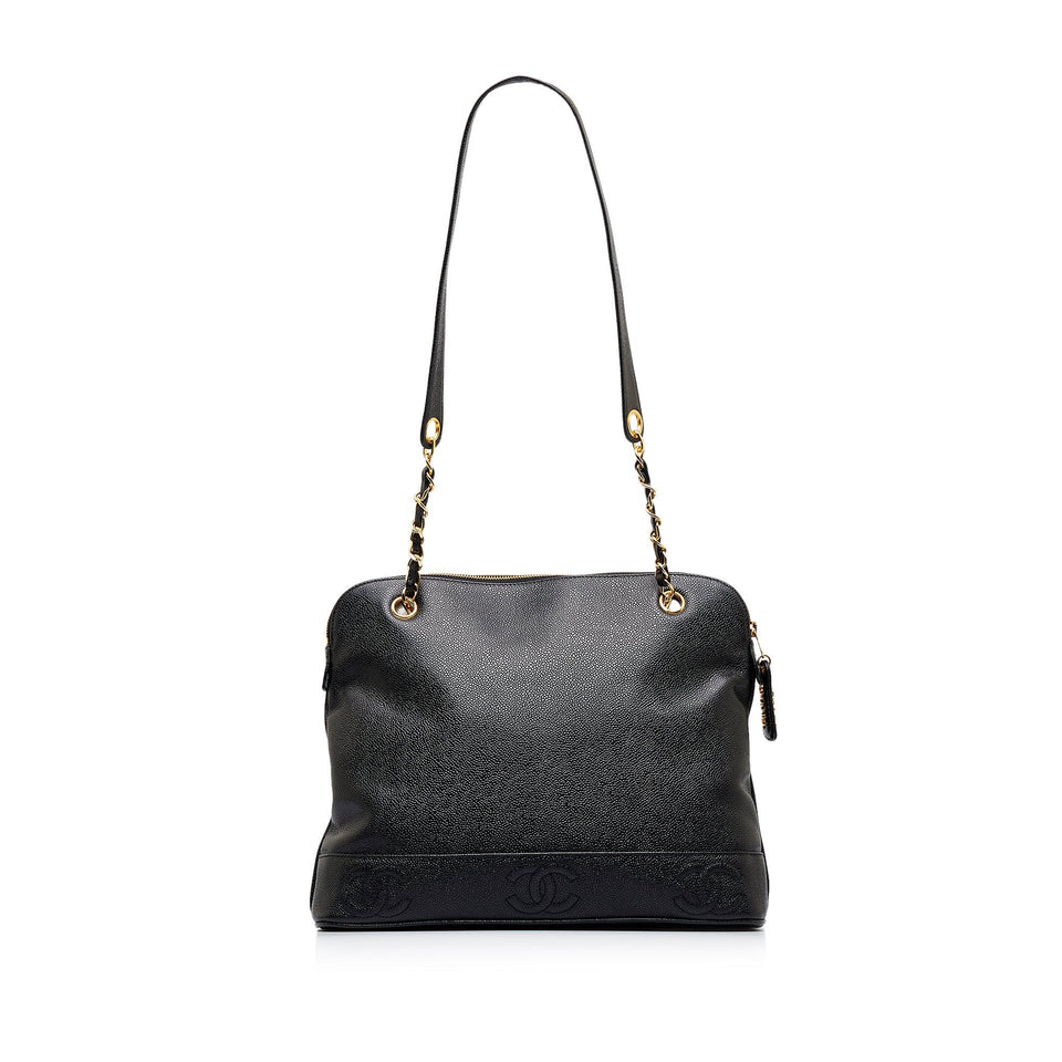 CHANEL Triple CC Caviar Shoulder Bag