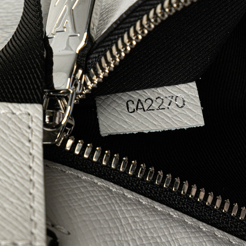 White Louis Vuitton Taigarama Outdoor Flap Messenger Crossbody Bag