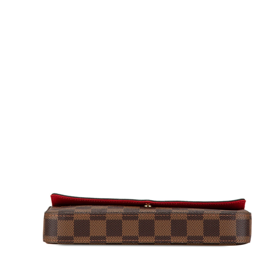 Brown Louis Vuitton Damier Ebene Pochette Felicie Crossbody Bag