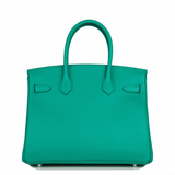 Hermes Birkin 30 Vert Jade Epsom Palladium Hardware