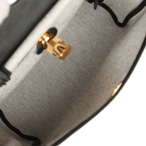 Hermes Herbag 31 "Chain D'ancre" Ecru and Black Vache Leather Gold Hardware