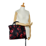 Black Prada Tessuto Stampato Tote Bag