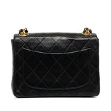 Chanel Classic Flap Mini Black Square Lambskin Gold