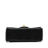 Chanel Classic Flap Mini Black Square Lambskin Gold