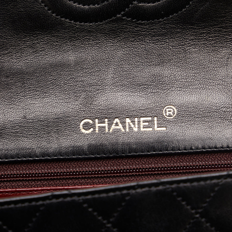 Chanel Classic Flap Mini Black Square Lambskin Gold