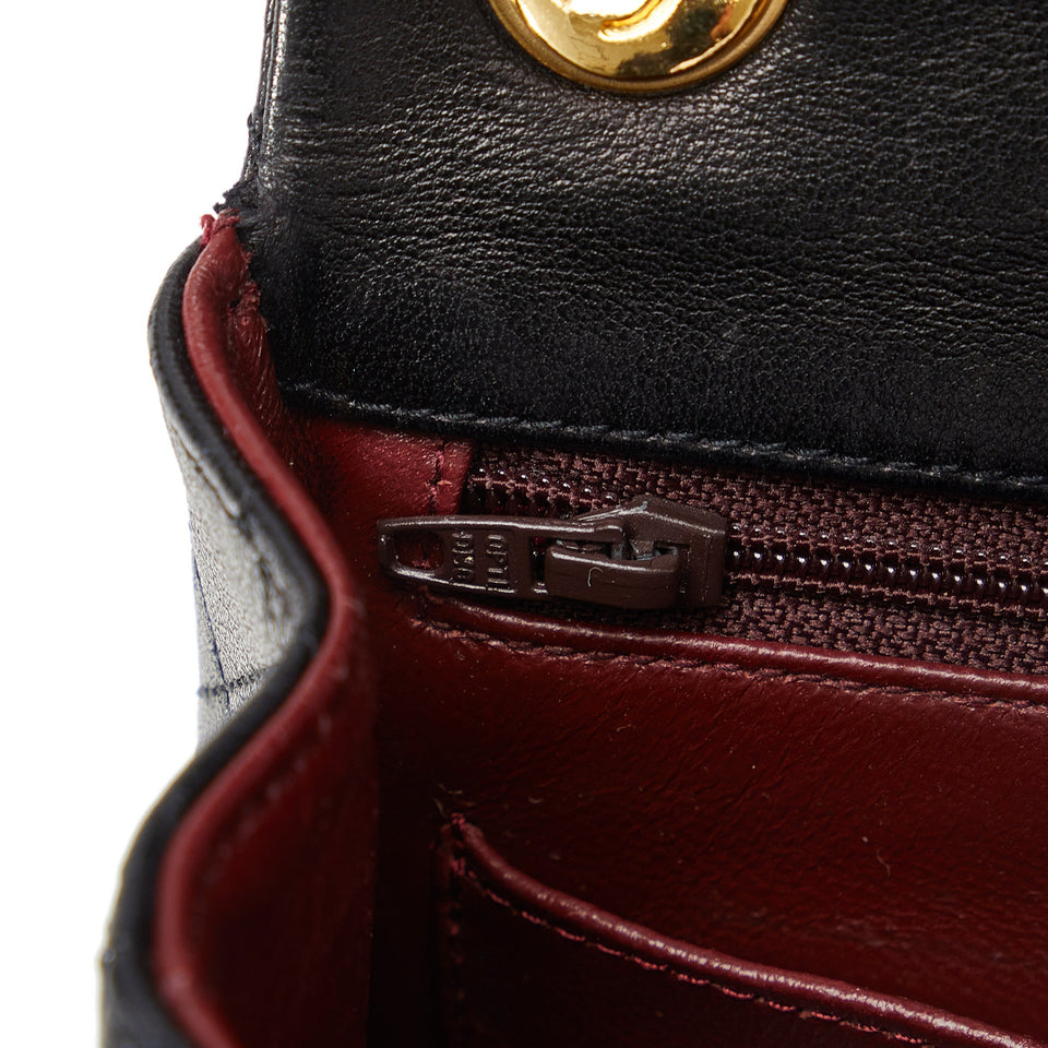 Chanel Classic Flap Mini Black Square Lambskin Gold
