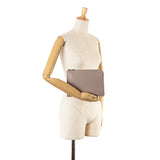 Beige Louis Vuitton Taurillon Pochette Jour PM Clutch Bag