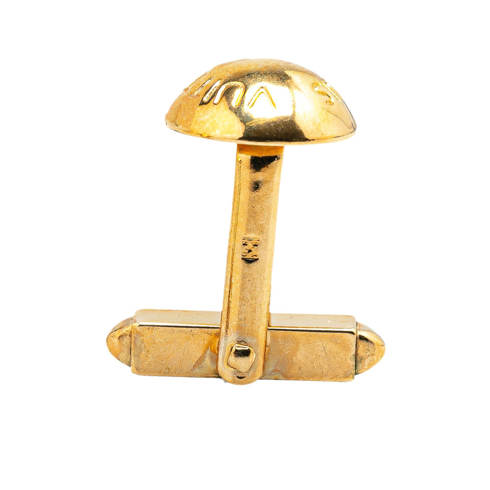 Gold Louis Vuitton Gold Plated Clou Rivet Cufflinks