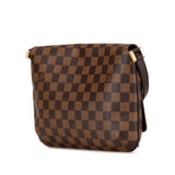 Brown Louis Vuitton Damier Ebene Musette Tango Long Strap Crossbody Bag