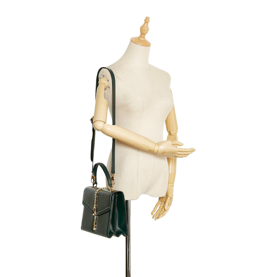 Gucci Sylvie 1969 Top Handle Bag Green