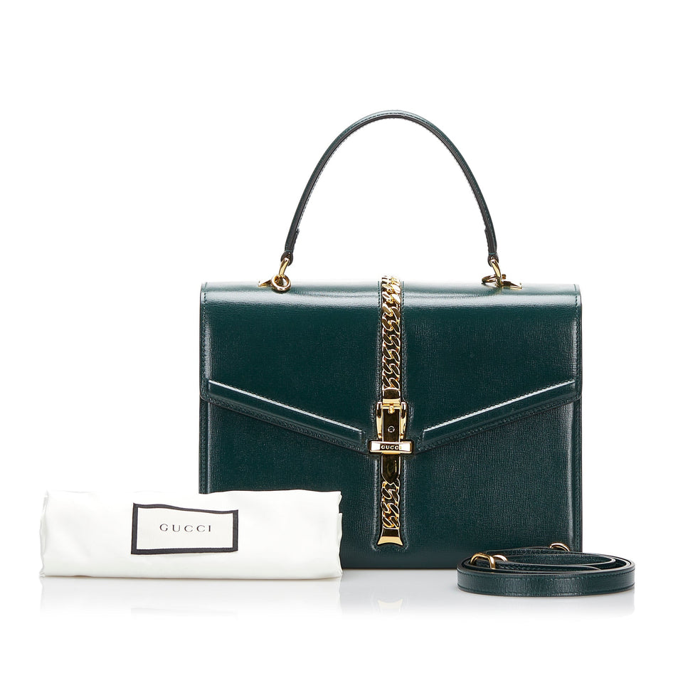 Gucci Sylvie 1969 Top Handle Bag Green