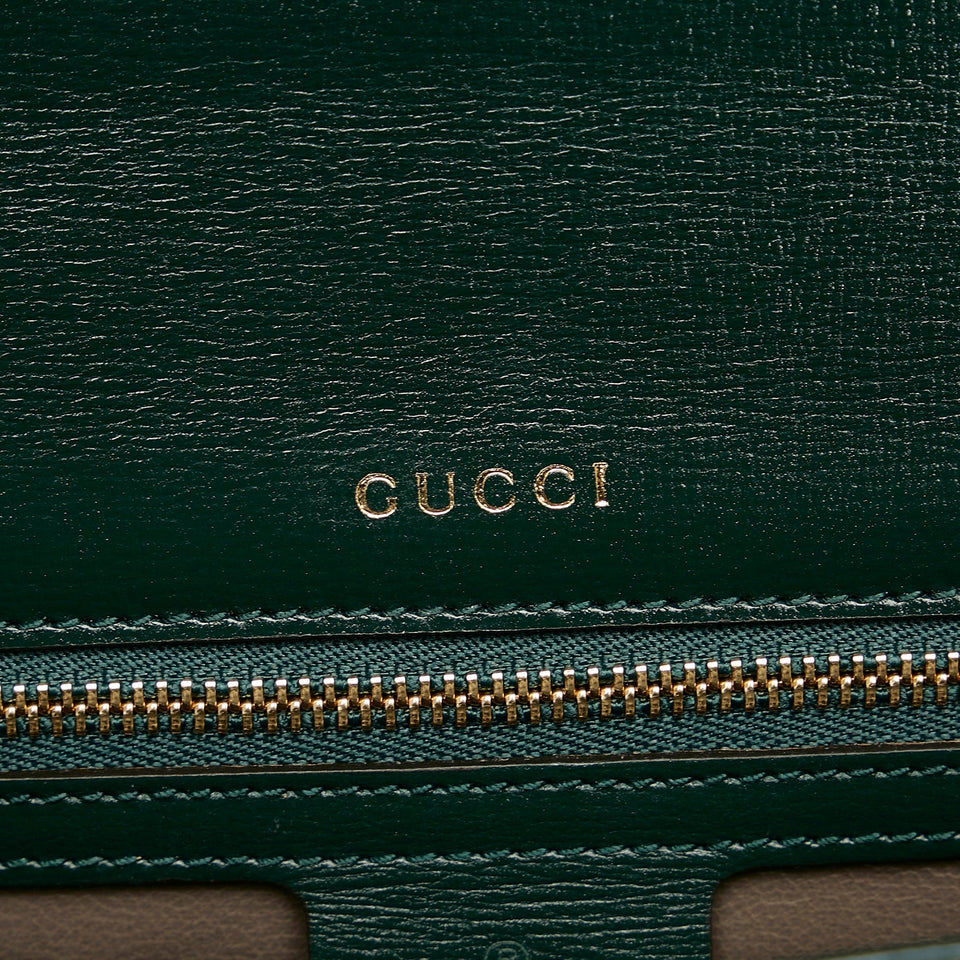Gucci Sylvie 1969 Top Handle Bag Green