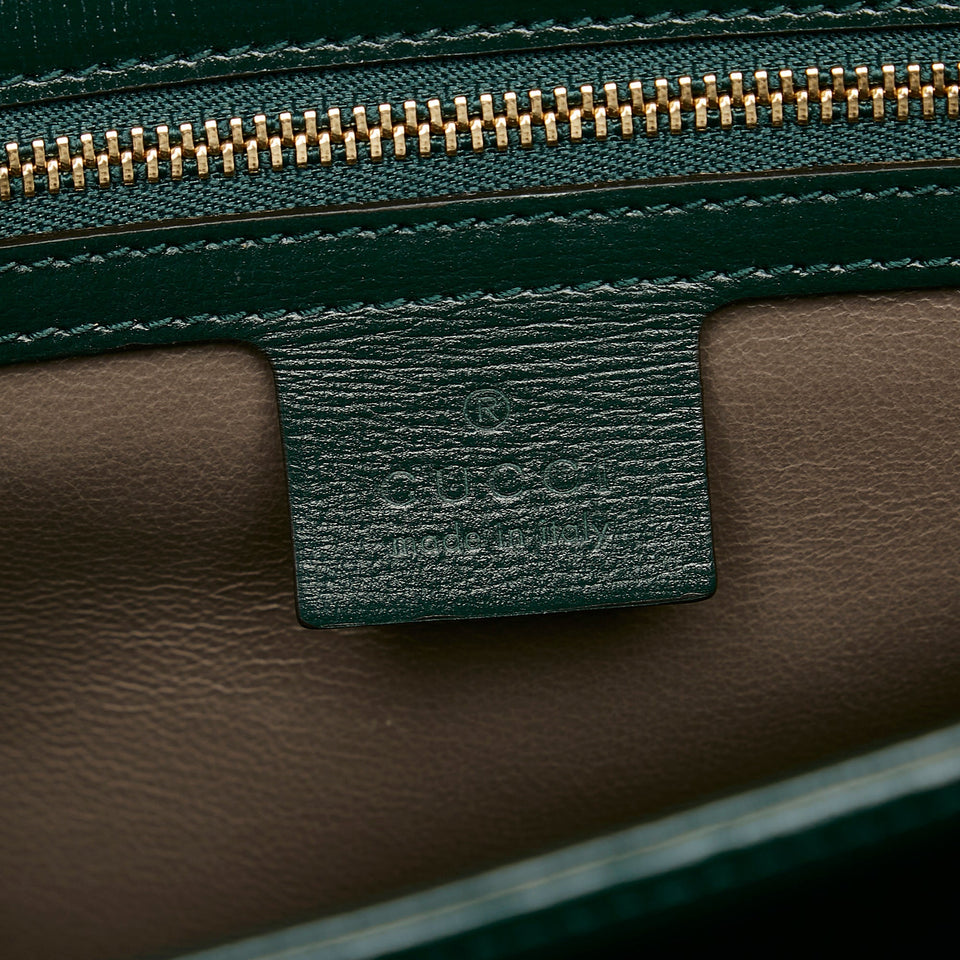 Gucci Sylvie 1969 Top Handle Bag Green