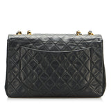 Chanel Classic Double Flap Jumbo Black Lambskin Gold