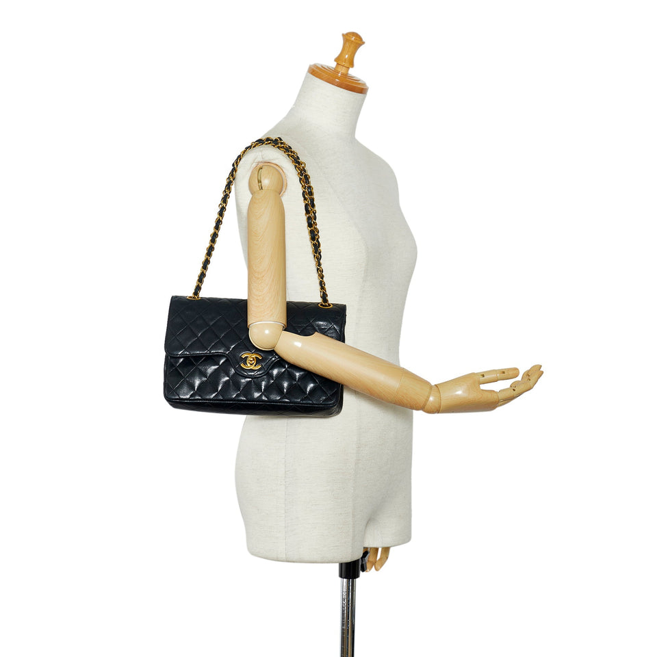 CHANEL Quilted Lambskin Double Flap Bag