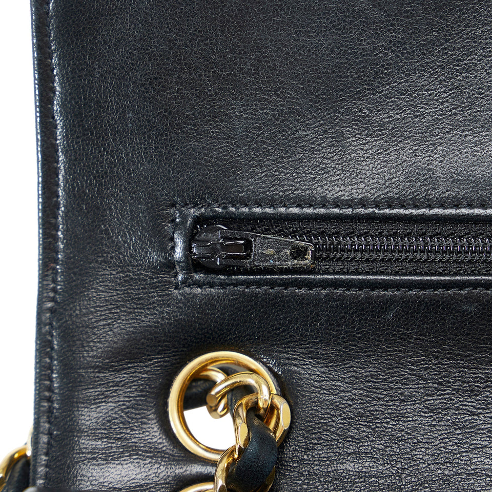 CHANEL Quilted Lambskin Double Flap Bag