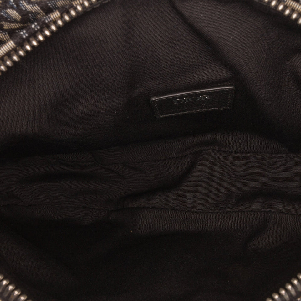 Dior Saddle Bag Blue Oblique Canvas