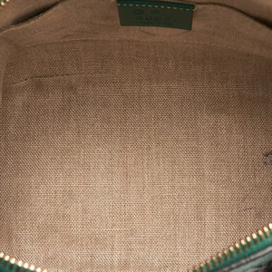 Gucci Dome Handbag Mini Teal Blue Microguccissima