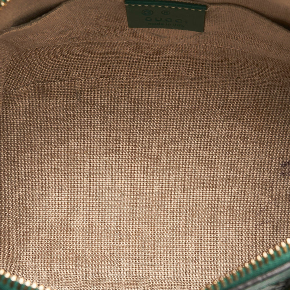 Gucci Dome Handbag Mini Teal Blue Microguccissima