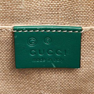 Gucci Dome Handbag Mini Teal Blue Microguccissima