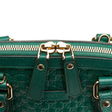 Gucci Dome Handbag Mini Teal Blue Microguccissima
