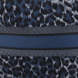 Dior Book Tote Medium Blue Leopard Canvas