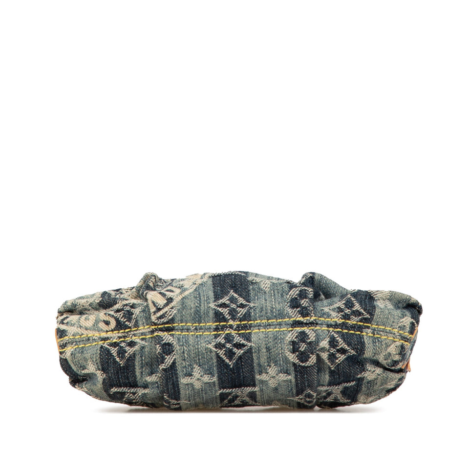 Blue Louis Vuitton Monogram Denim Raye Trousse Pouch