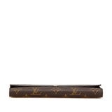 Brown Louis Vuitton Monogram Sarah Long Wallet