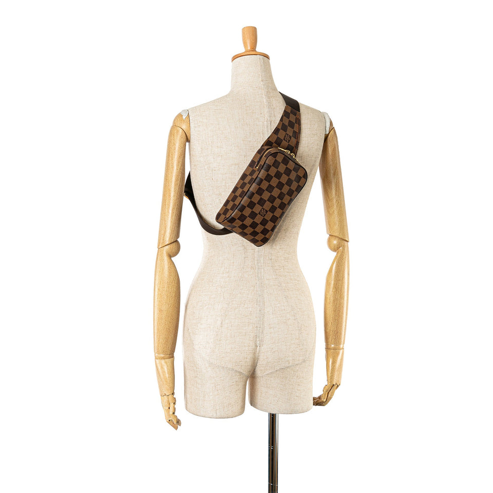 Brown Louis Vuitton Damier Ebene Geronimos Crossbody Bag