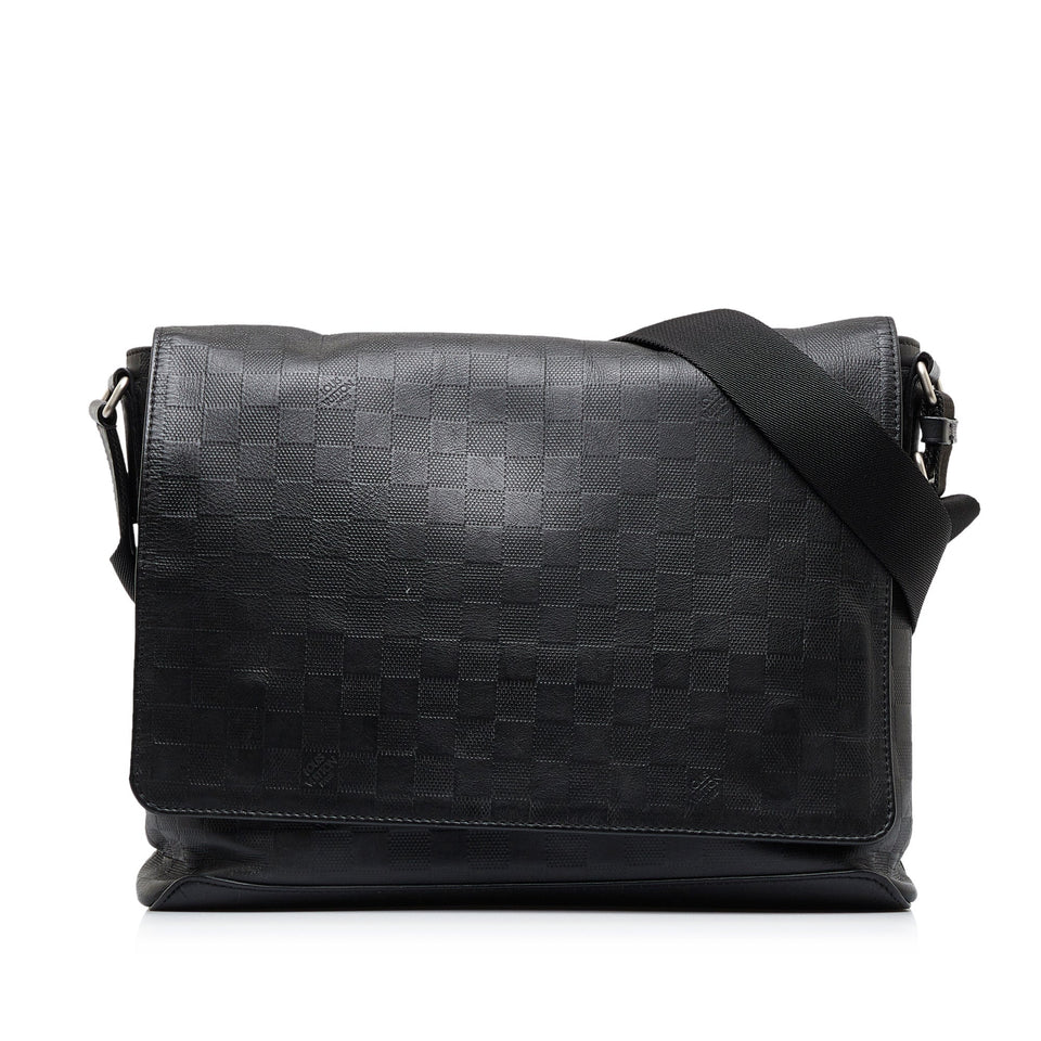 Black Louis Vuitton Damier Infini District MM Crossbody Bag