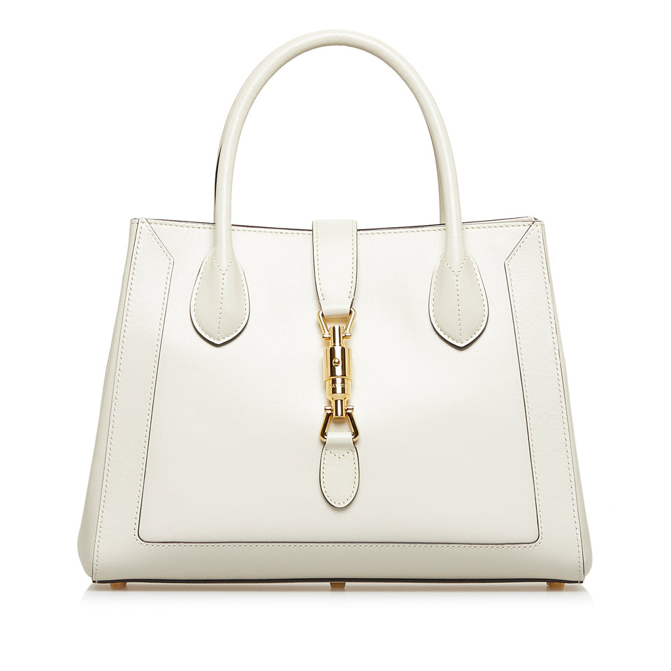Gucci Jackie 1961 Medium White Leather Gold