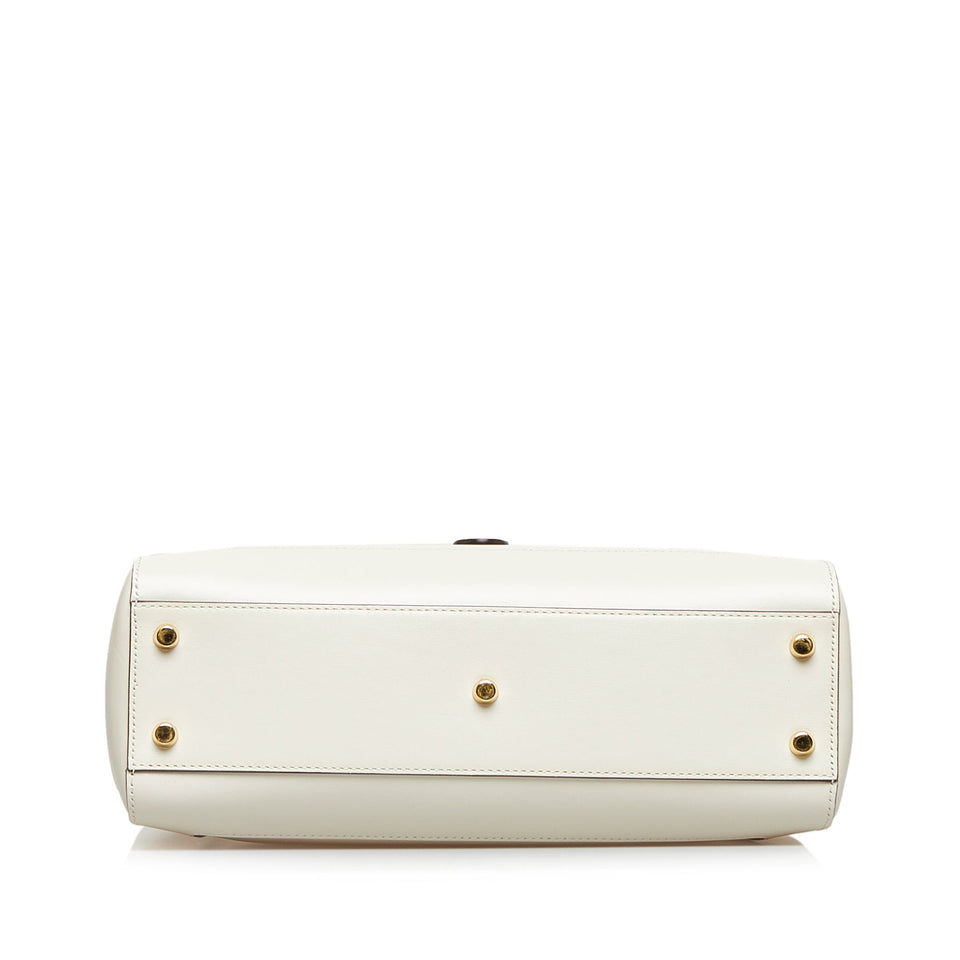 Gucci Jackie 1961 Medium White Leather Gold