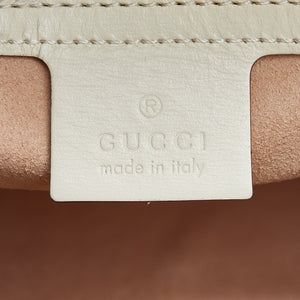 Gucci Jackie 1961 Medium White Leather Gold