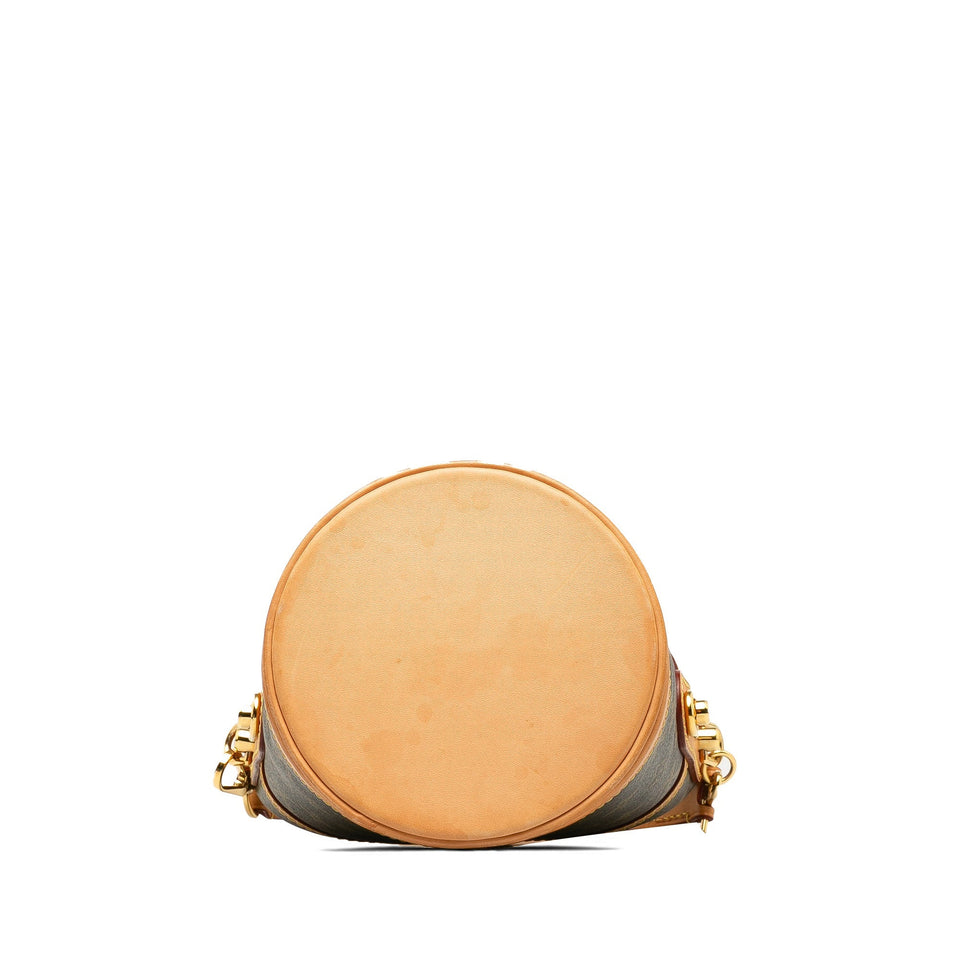Brown Louis Vuitton Monogram Duffle Bucket Bag
