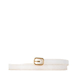 White Louis Vuitton Flowergram Ardillon Canvas Belt