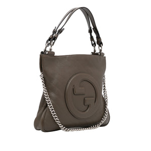 Gucci Blondie Handbag Brown Leather