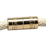 White Louis Vuitton Damier Azur Keep it Bracelet