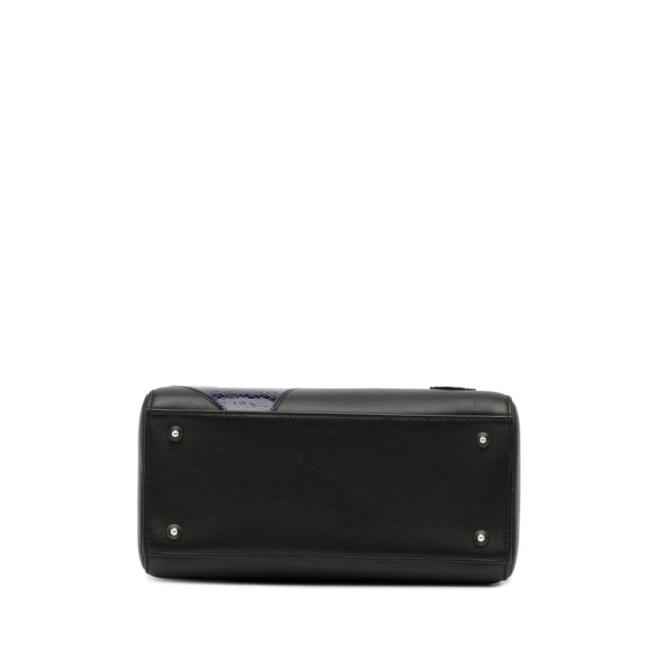 Dior Lady Dior Patchwork Medium Black Leather