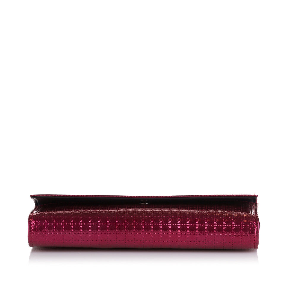 Dior Lady Dior Croisiere Wallet On Chain Pink Micro Cannage