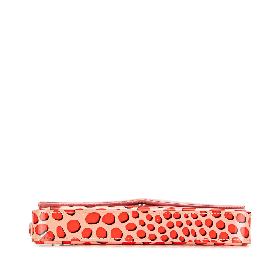 Pink Louis Vuitton Monogram Vernis Jungle Dots Pochette Felicie Crossbody Bag