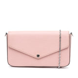 Pink Louis Vuitton Epi Pochette Felicie Crossbody Bag