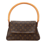 Brown Louis Vuitton Monogram Looping Mini Shoulder Bag