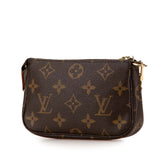 Brown Louis Vuitton Monogram Mini Pochette Accessoires Handbag
