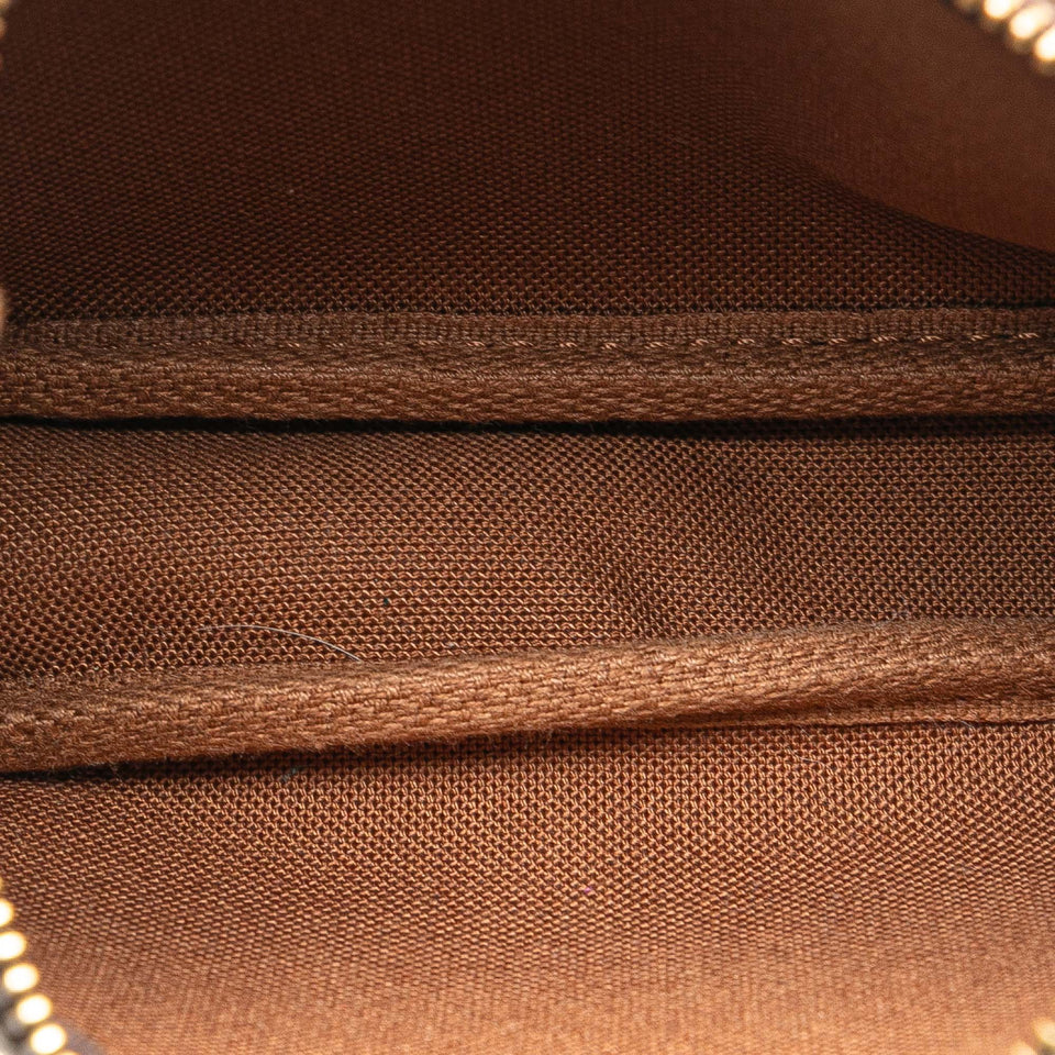 Brown Louis Vuitton Monogram Mini Pochette Accessoires Handbag